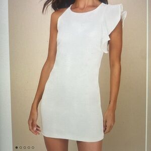 Lulu’s white one-shoulder dress size M